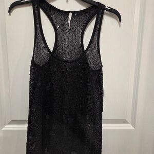 Women's Black Knit Tank Top